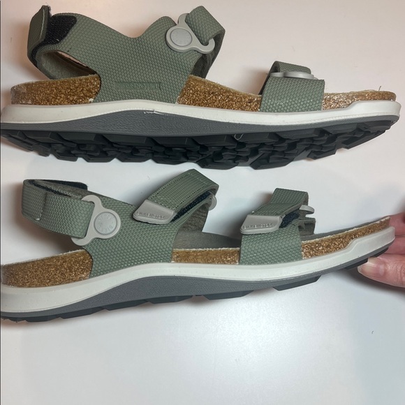 Birkenstock Women's Kalahari Birko-Flor Sandals khaki green size 8 - Picture 8 of 14
